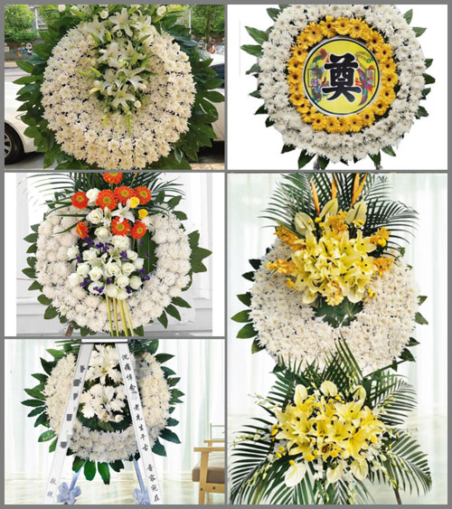 山东青岛胶州市里岔镇薛家河村花圈速递